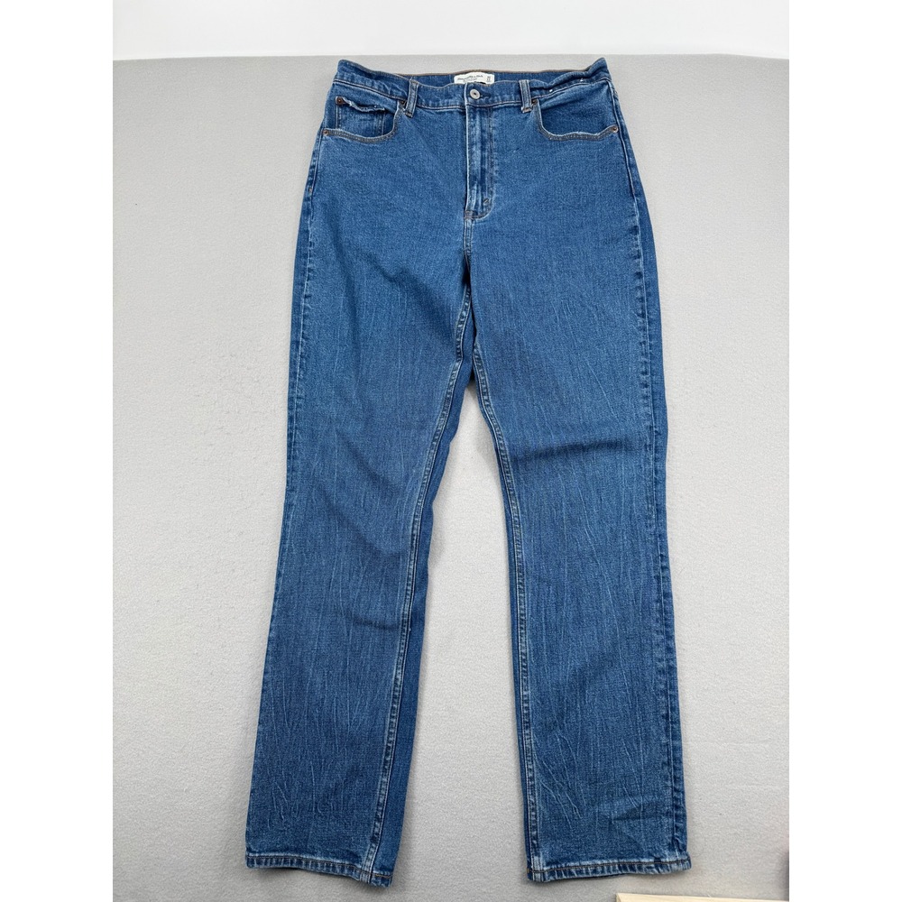 Abercrombie & Fitch Slim Straight Ultra High Rise Jeans Womens‎ 32/12 (32x31)